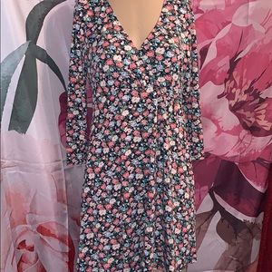 NET Floral dress Vessos M/L poly spandex